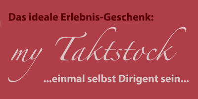Das Erlebnis-Geschenk "my Taktstock - einmal selbst Dirigent sein" von Michael Schönstein