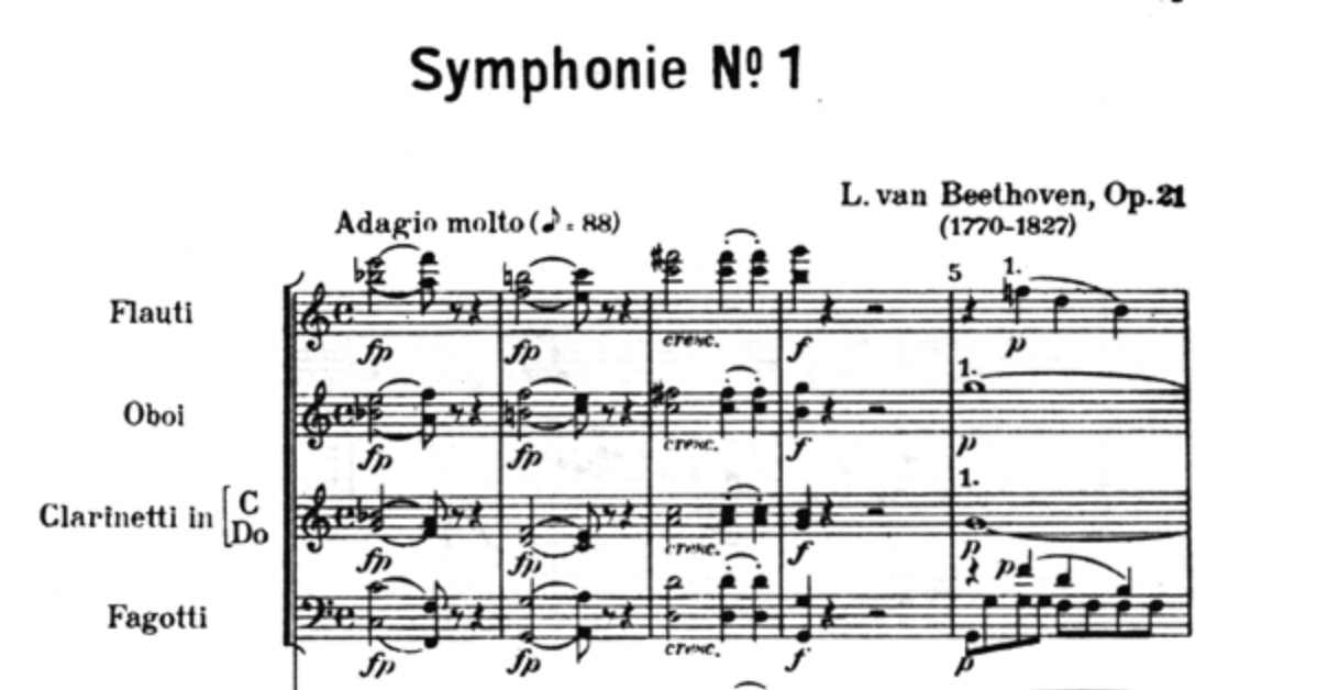 Beethoven 1 Sinfonie